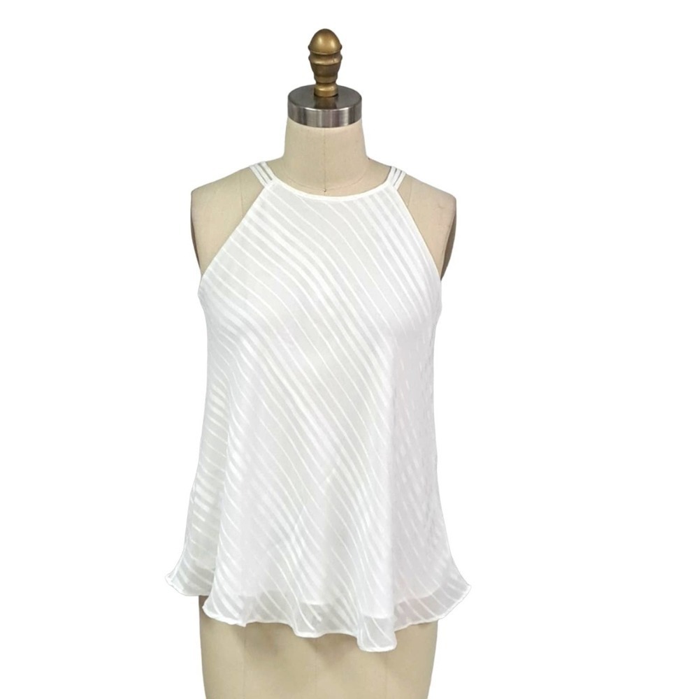 New White House Black Market white tank top XS NWT